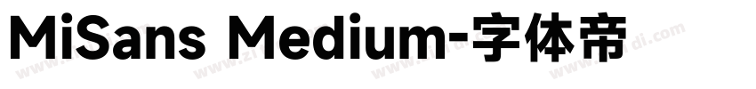 MiSans Medium字体转换